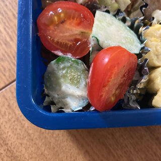 弁当野菜♪きゅうりのポンマヨ